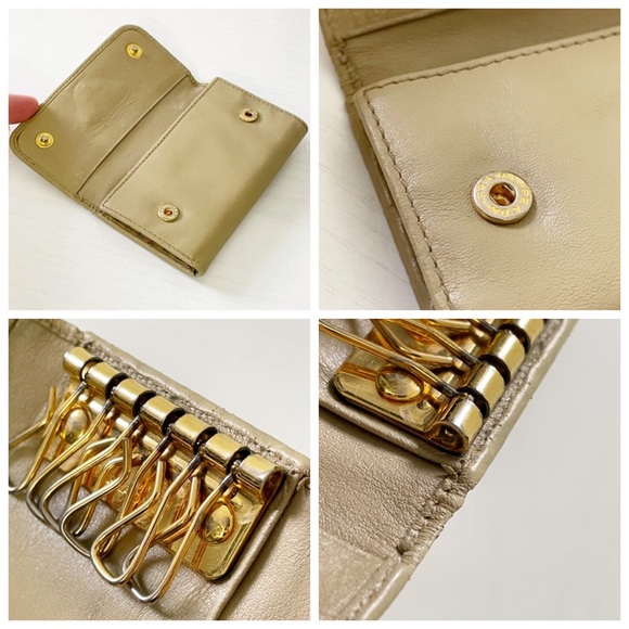 Prada tan leather key wallet case - Picture 7 of 11